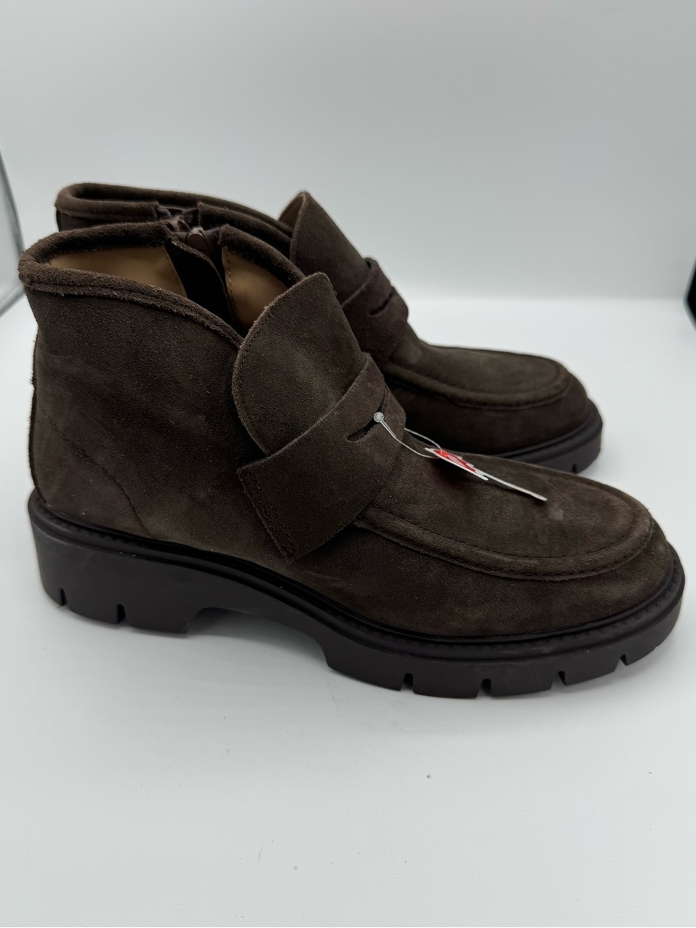 Blondo Dark Brown Suede Ankle Booties
